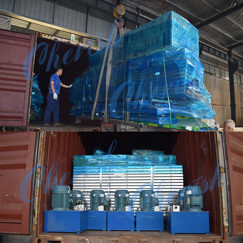 Shipping 12 Sets Underground Parking Lift to Serbia